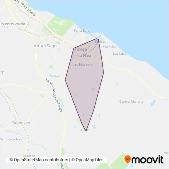 Empresa Línea Siete S.R.L coverage area map