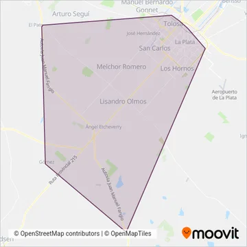 Nueve de Julio coverage area map