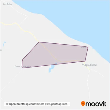 Empresa Rojas S.A. coverage area map