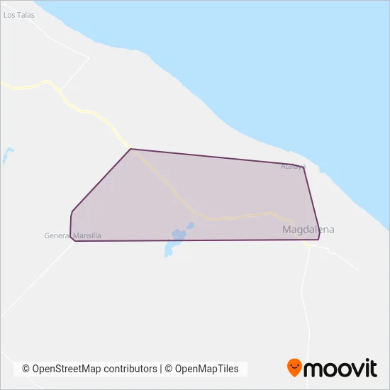 Empresa Rojas S.A. coverage area map