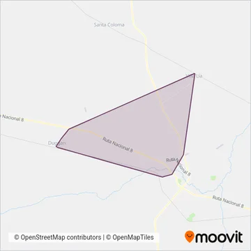 Transporte Ricardito coverage area map