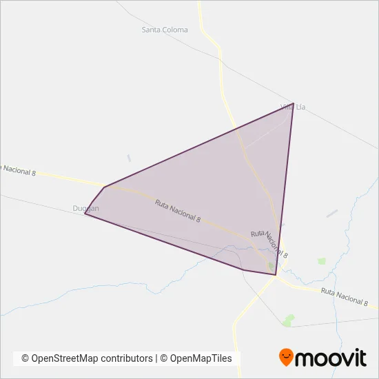 Transporte Ricardito coverage area map