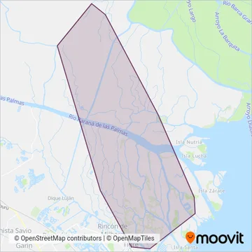Interisleña C.I.S.A. coverage area map