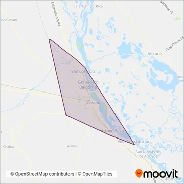 America TA SRL / Empresa 9 De Julio SRL / Continental SRL coverage area map