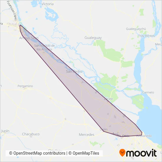 Azul SATA coverage area map