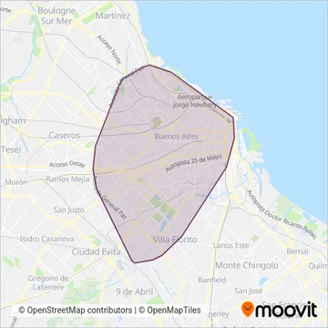DOTA coverage area map