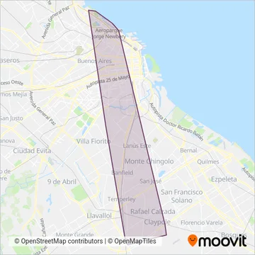 Micro Omnibus Sur coverage area map