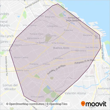 NUDO S.A. coverage area map