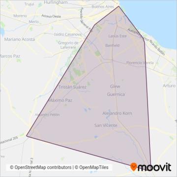 Empresa San Vicente S.A.T. coverage area map