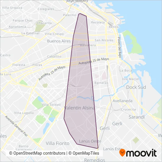 El Puente coverage area map
