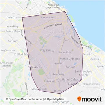 Gral. Tomás Guido coverage area map