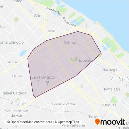 Expreso Villanueva coverage area map