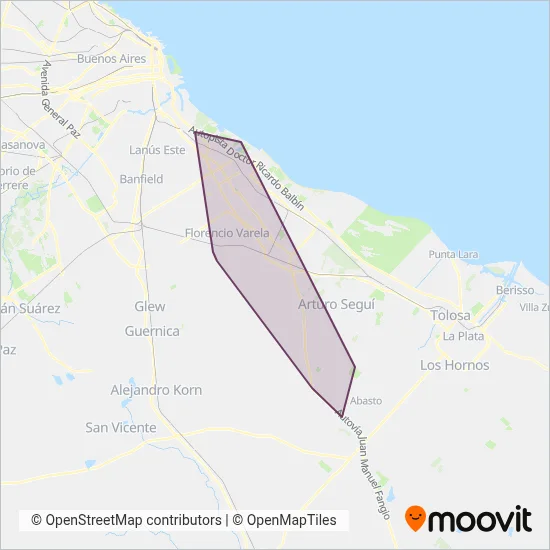 Micro Omnibus Primera Junta S.A. coverage area map