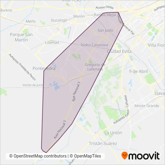 Nuevo Ideal coverage area map