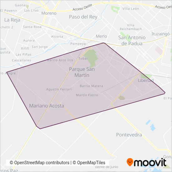 UTE coverage area map