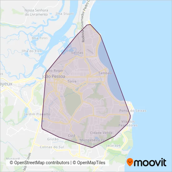 Unitrans coverage area map