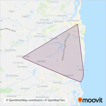 PB Rio Transportes coverage area map