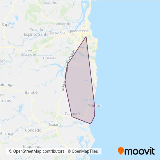 PB Rio Transportes coverage area map
