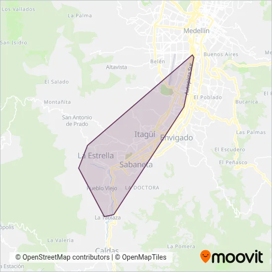 TPC La Estrella coverage area map