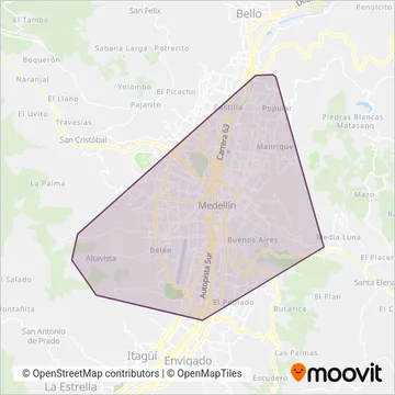 SIT coverage area map