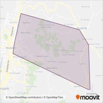 Combuses S.A. coverage area map