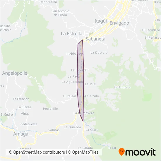 Cuenca 9: Rutas Integradas coverage area map