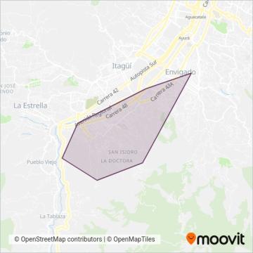 TPC Sabaneta coverage area map