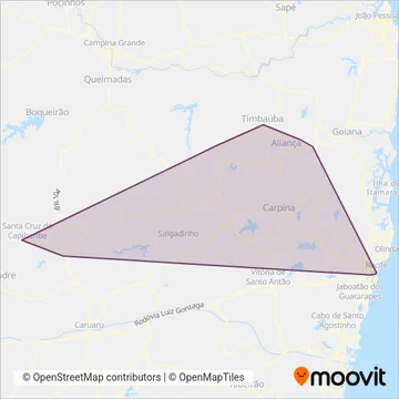Expresso 1002 coverage area map