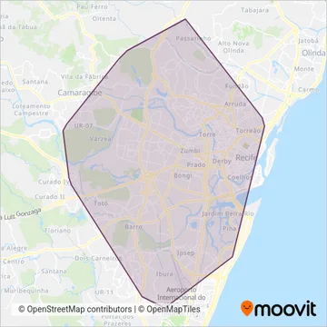 Complementar coverage area map
