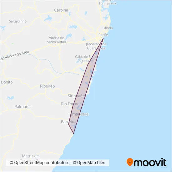 Progresso coverage area map
