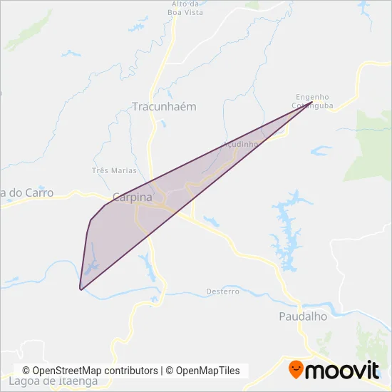 STM e Região de Carpina coverage area map