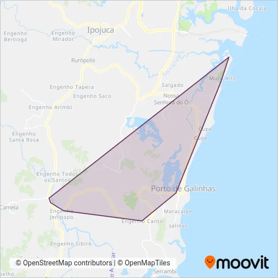 Sistema Municipal - Ipojuca coverage area map