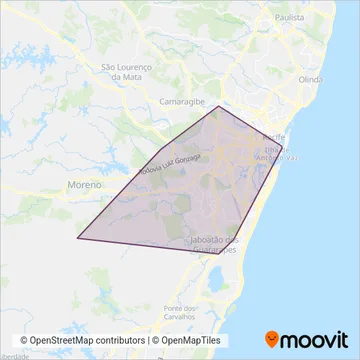 EMPRESA METROPOLITANA coverage area map