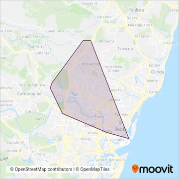 CONSÓRCIO RECIFE coverage area map