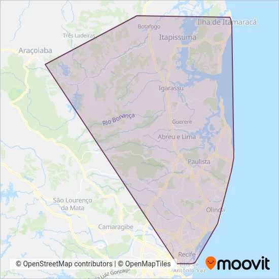 Consórcio Conorte coverage area map