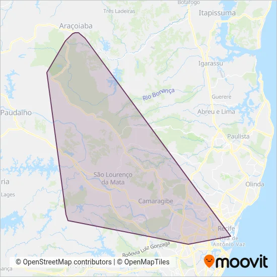 Consórcio Mobi Brasil coverage area map