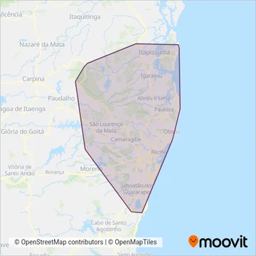 Grande Recife coverage area map