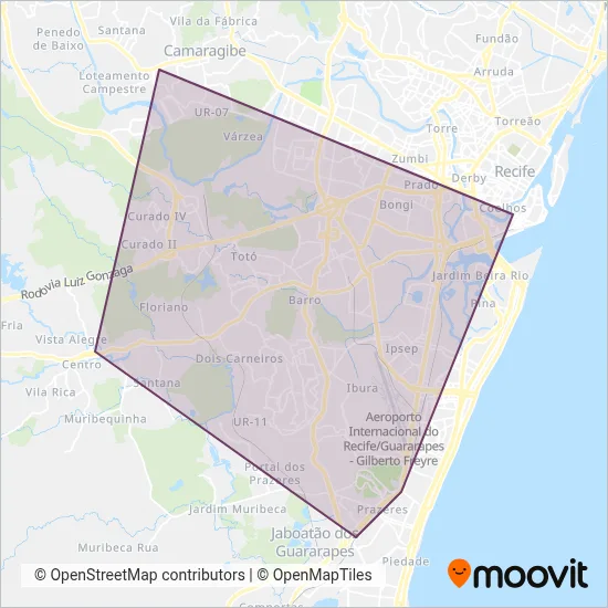 CBTU (Subway) coverage area map