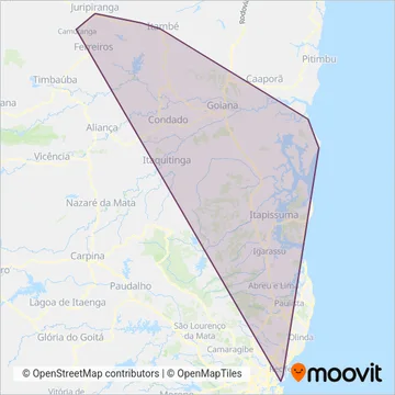 Rodotur coverage area map