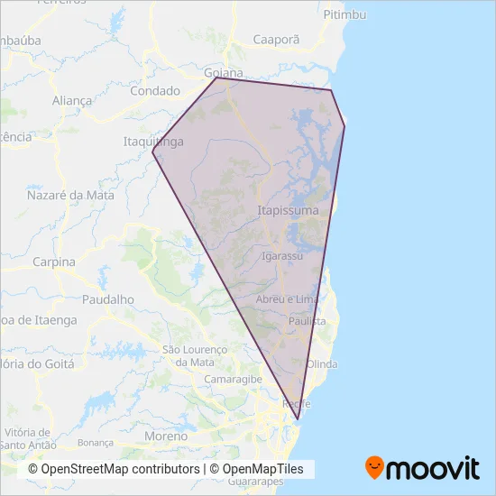 Rodotur coverage area map