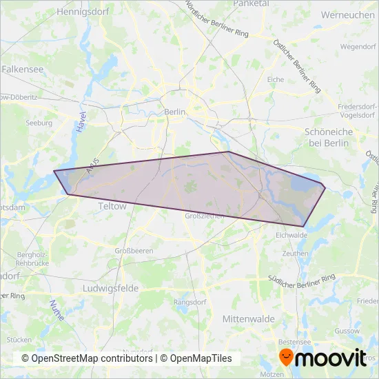 BVG (Ferry) coverage area map
