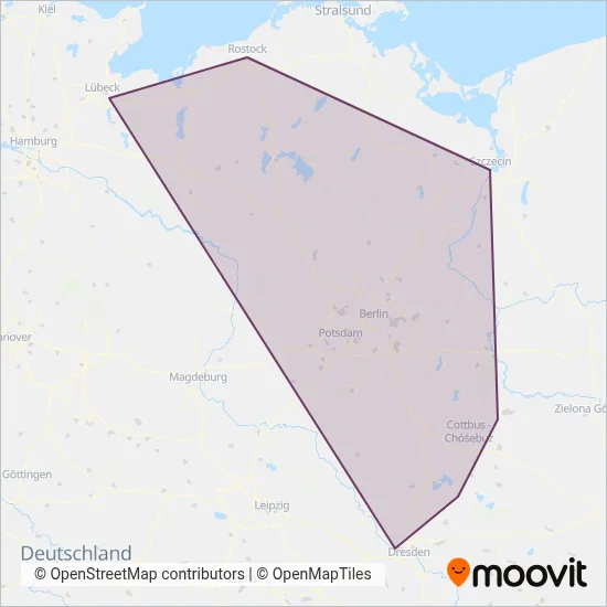 DB Regio coverage area map