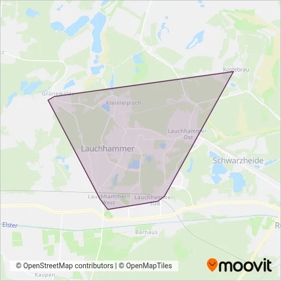Busverkehr Gerd Schmidt coverage area map
