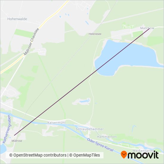 Схема покрытия компании Niederbarnimer Eisenbahn Bus