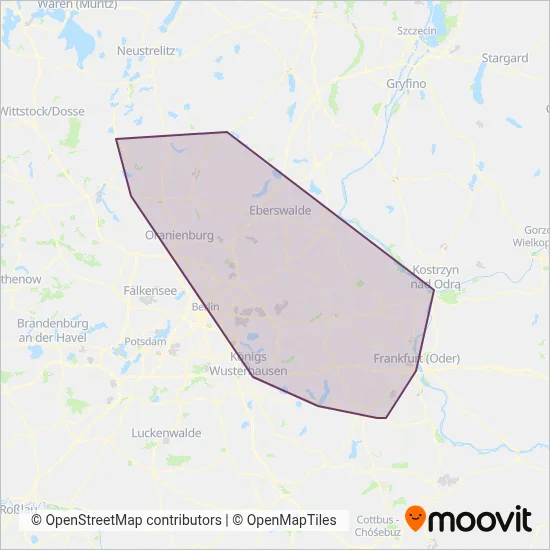 Niederbarnimer Eisenbahn NEB Verbundsgebiet