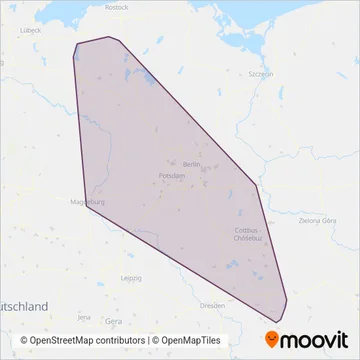 ODEG (Bus) coverage area map