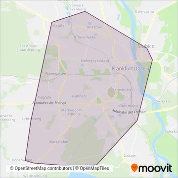 SVF (Bus) coverage area map