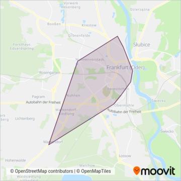 Схема покрытия компании SVF (Трамвай)