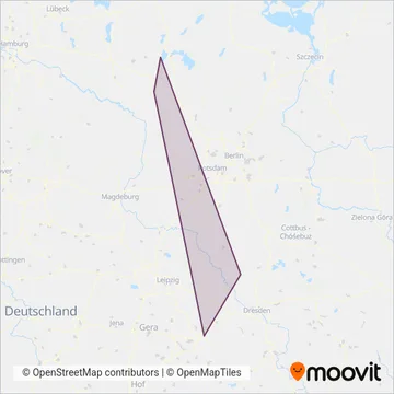 VBB (Rail) coverage area map