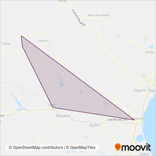 Salvacañete - Landete - Valencia coverage area map